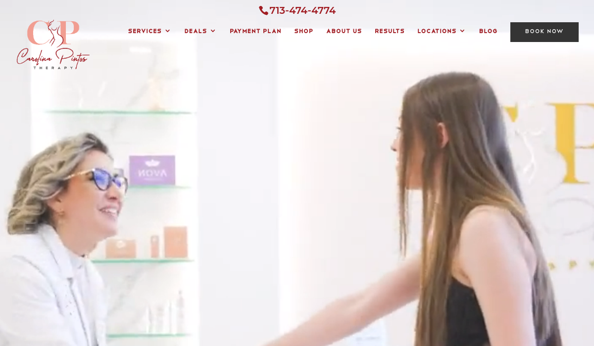 Carolina Pintos Therapy website desktop mockup