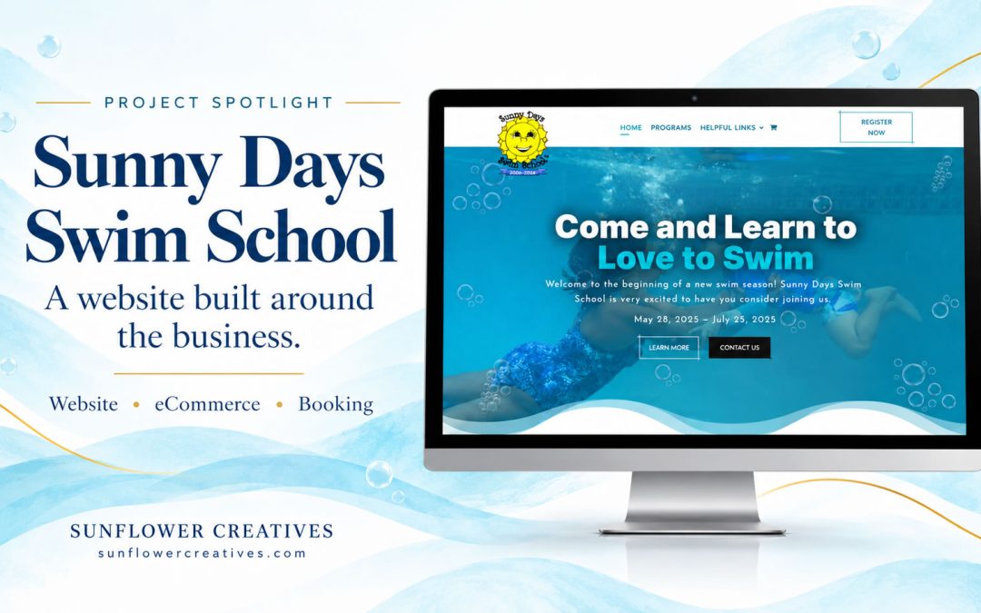 Connecting Purchases Registration and Booking at Sunny Days Swim School