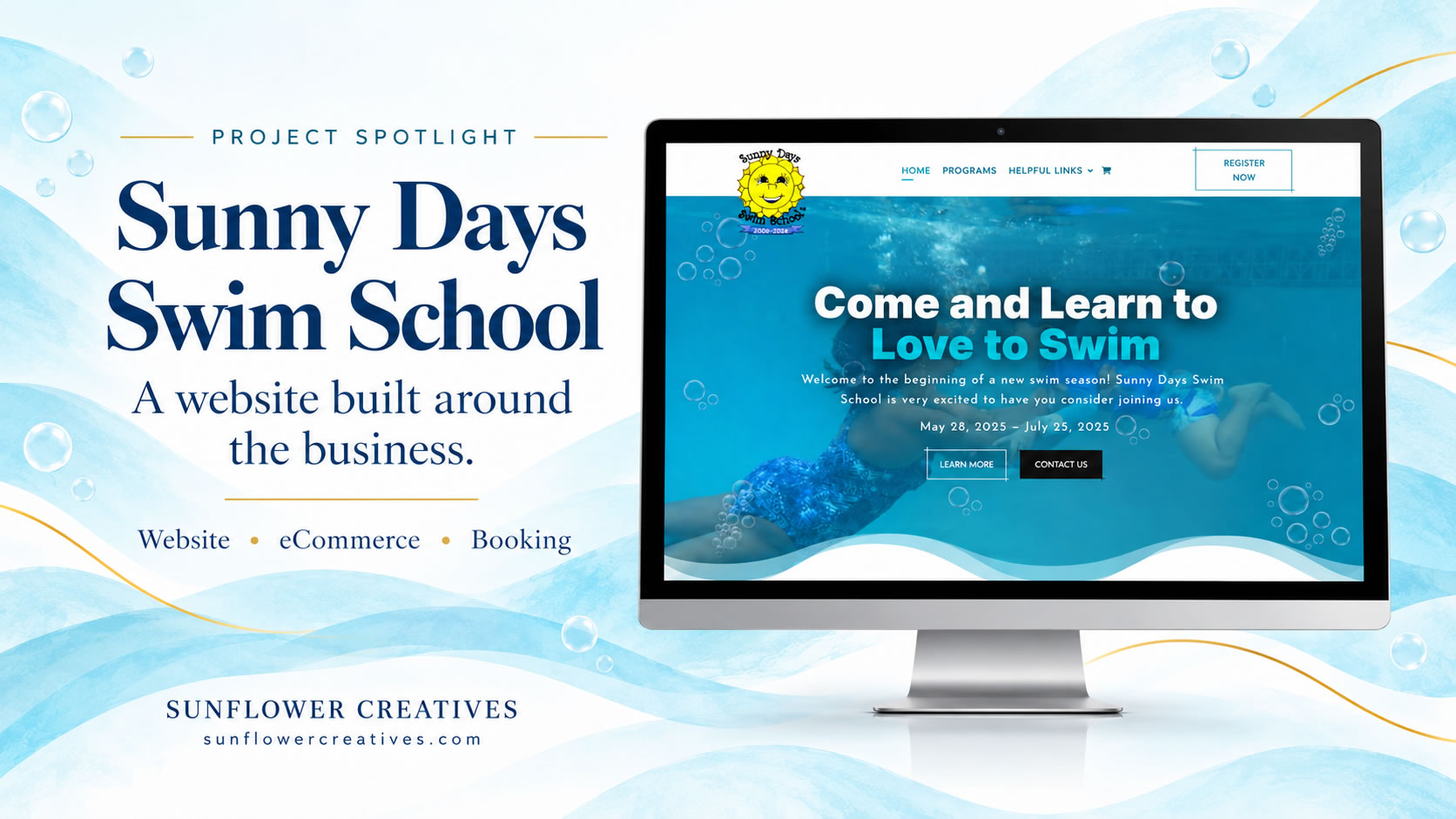 Sunny Days Swim School background image